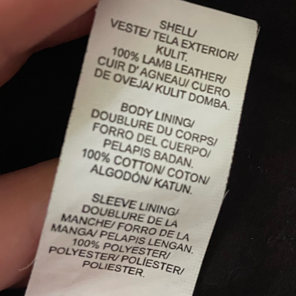 Lucky Brand Leather Moto Jacket XS - Picture 4 of 6